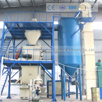 China cadena de producción automática del mortero 10-15T, planta del mortero de la mezcla seca de los materiales de construcción proveedor