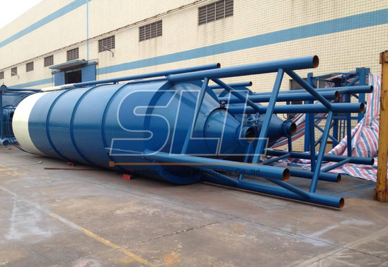 China 35 toneladas horizontal Silo empernado cemento para cargar y descargar las plantas proveedor