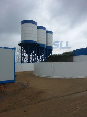 China Capacidad grande de Silo 100T del almacenamiento del cemento de Sincola con color modificado para requisitos particulares proveedor