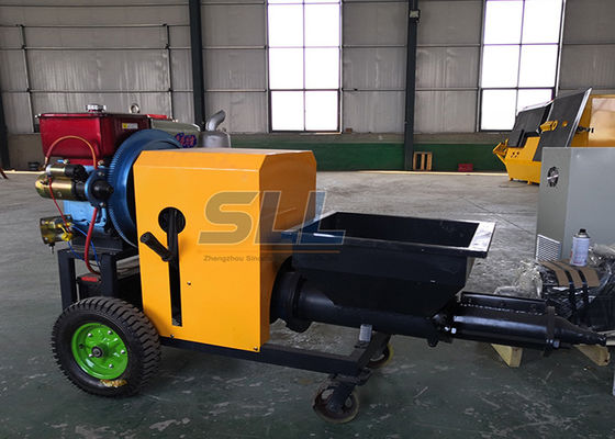 China Máquina de rociadura del mortero diesel/máquina del espray del yeso del cemento con el uso amplio proveedor
